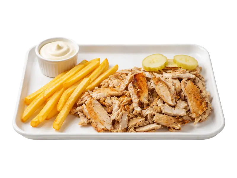 صحن شاورما مبشور وسط - Shredded Plate Medium